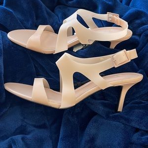 Zara strapped heeled sandals.